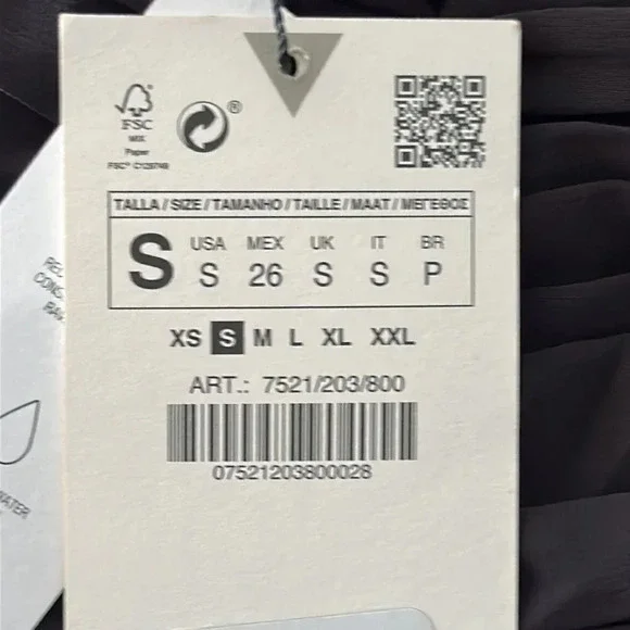 ZARA | Black | RUFFLED FLORAL DRESS - Picture 12 of 16